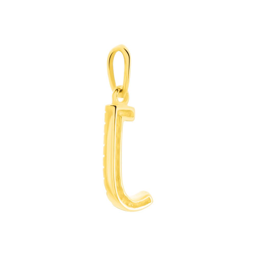 Pendentif Lettre J Or Jaune Oxyde - Pendentifs Famille | Marc Orian