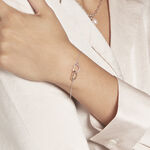 Bracelet Argent Bicolore Virgi - Bracelets Anneaux Entrelaces Femme | Marc Orian
