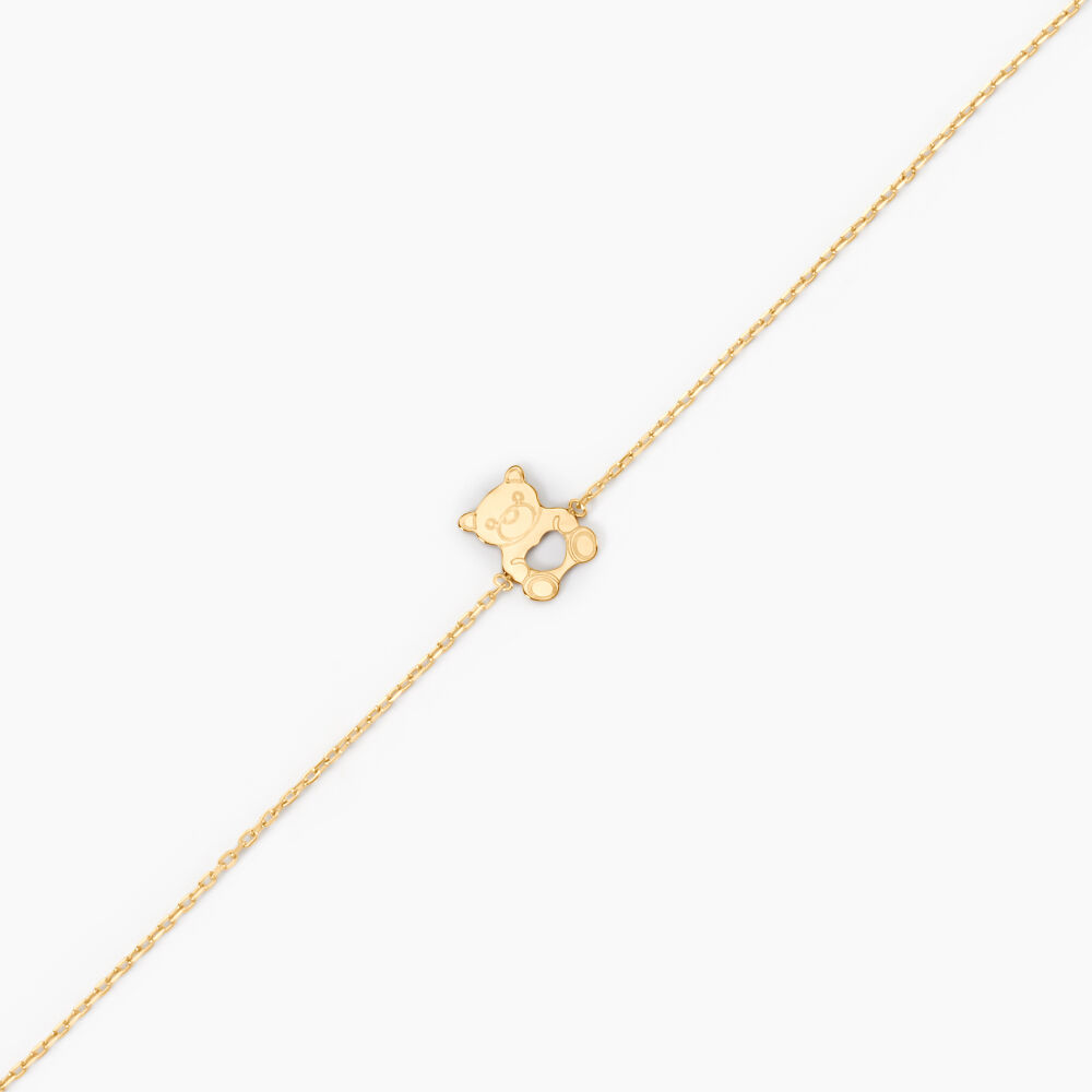 Bracelet Carmin Ourson Or Jaune - Bracelets chaînes Enfant | Marc Orian