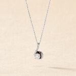 Collier Vrille Accompagnee Or Blanc Diamant - Colliers avec pierres Femme | Marc Orian