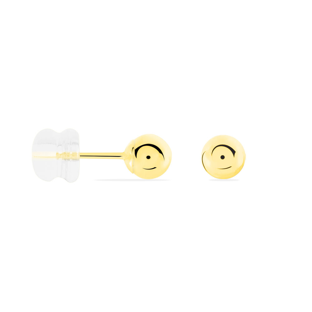 Boucles D'oreilles Puces Fidelia Boule Or Jaune - Puces Femme | Marc Orian