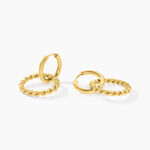 Bijoux D'oreilles Rhetta Acier Jaune - Piercings d'oreilles Femme | Marc Orian