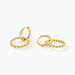 Bijoux D'oreilles Rhetta Acier Jaune - Piercings d'oreilles Femme | Marc Orian