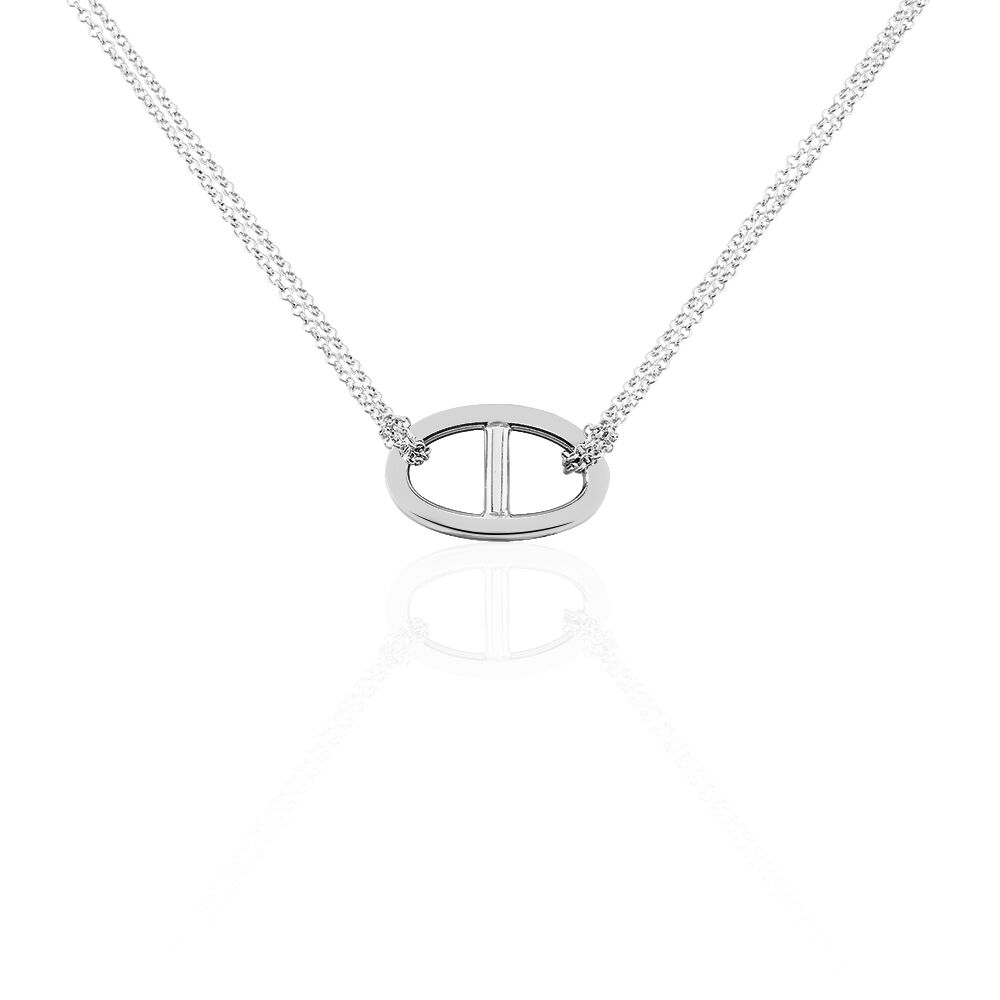 Collier Abdon Argent Blanc - Colliers multirangs Femme | Marc Orian