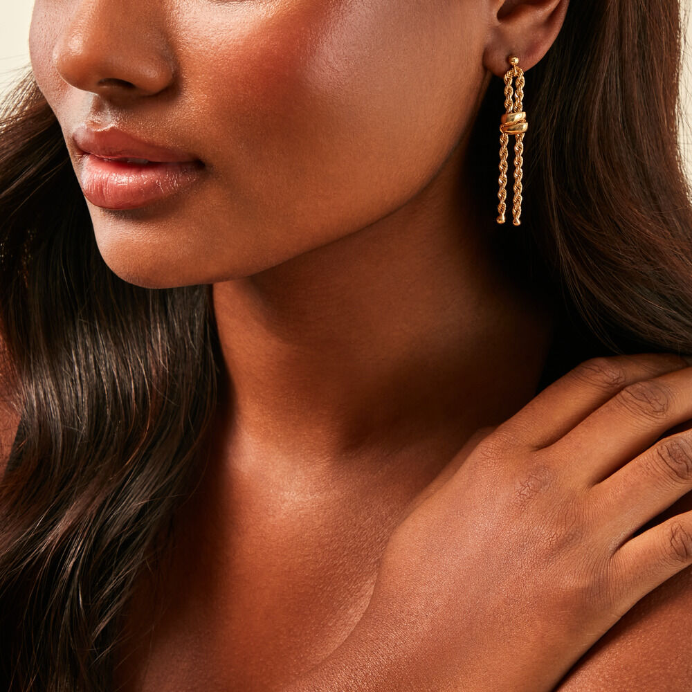 Boucles D'Oreilles Pendantes Jerry Or Jaune - Pendantes Femme | Marc Orian