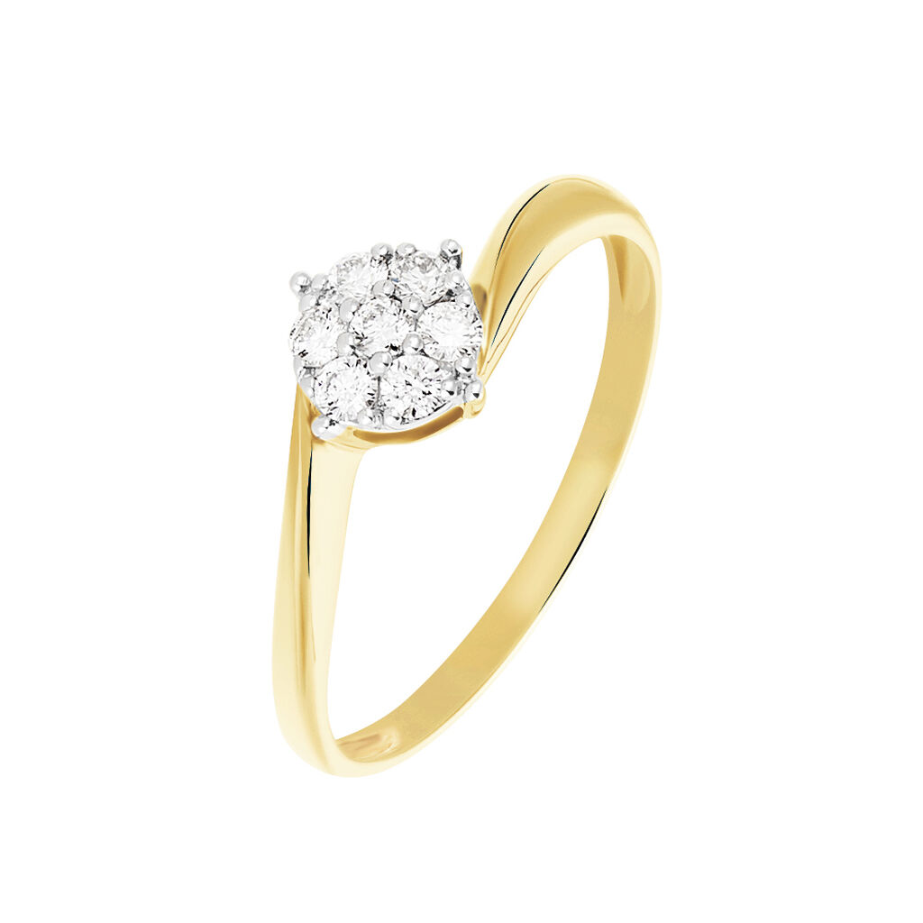 Bague Solitaire Lysia Or Jaune Diamant - Solitaires Femme | Marc Orian
