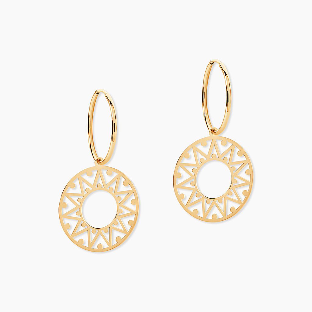 Boucles D'oreilles Pendantes Florent Or Jaune - Pendantes Femme | Marc Orian