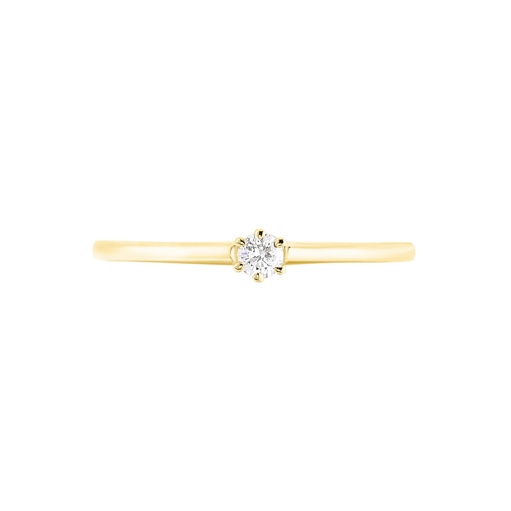 Bague Solitaire Samantha Or Jaune Diamant - Solitaires Femme | Marc Orian