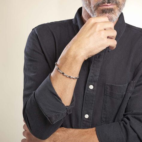 Bracelet Ludwig Acier Bicolore - Bracelets chaînes Homme | Marc Orian