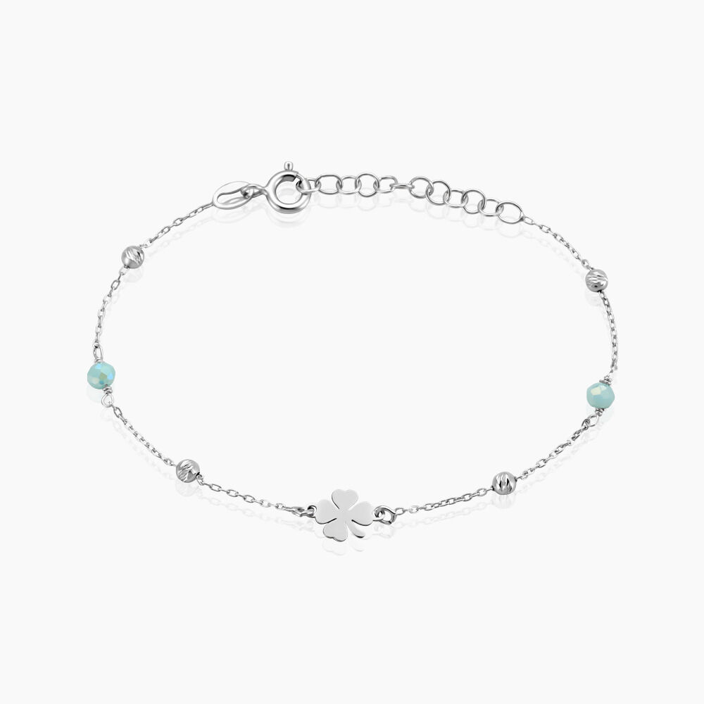 Bracelet Onelia Argent Blanc Cristal - Bracelets chaînes Femme | Marc Orian