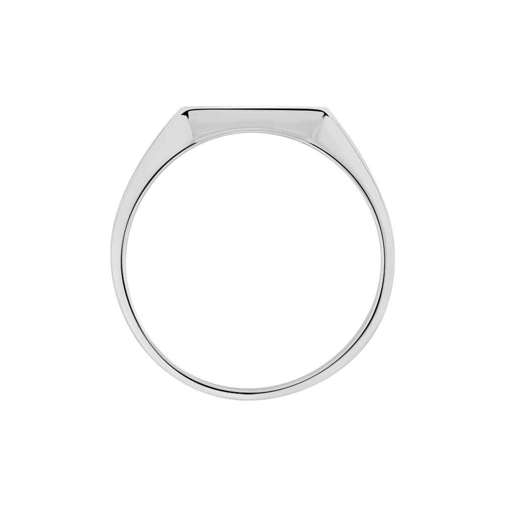 Chevalière Henry Argent Blanc - Chevalières Homme | Marc Orian