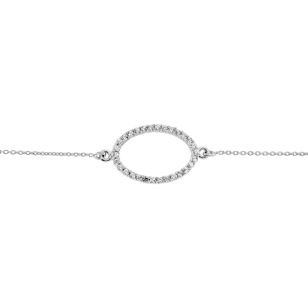 Bracelet Sana Argent Blanc Oxyde De Zirconium - Bracelets chaînes Femme | Marc Orian