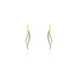 Boucles D'oreilles Pendantes Or Jaune Maaria Diamants - Pendantes Femme | Marc Orian