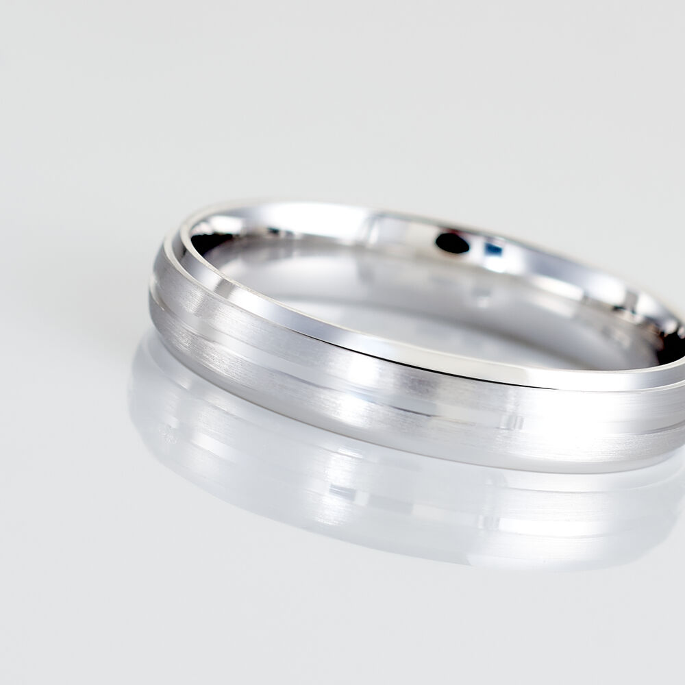 Alliance Circios Demi Jonc Classique Or Blanc - Alliances duo Unisex | Marc Orian