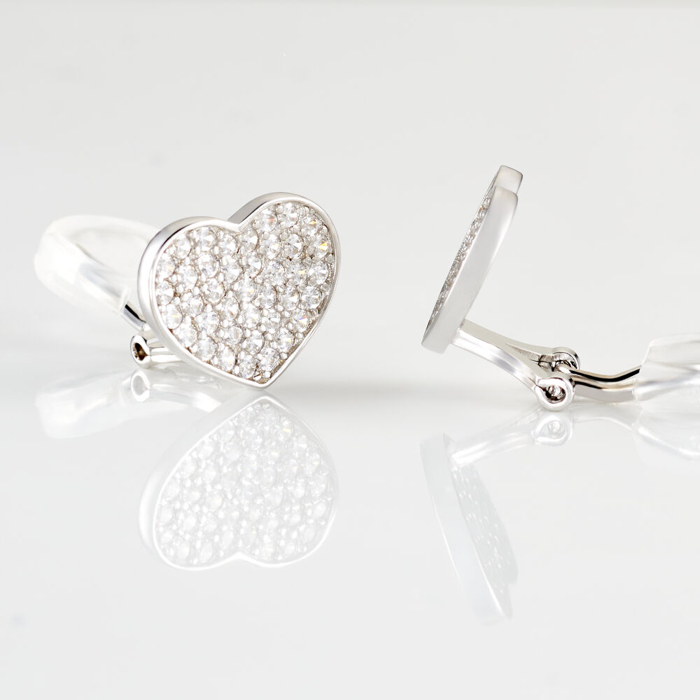 Boucles D'oreilles Puces Darwin Argent Blanc Oxyde - Puces Femme | Marc Orian