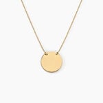 Collier Leana Pastille Gravable Or Jaune - Bijoux personnalis&eacute;s Enfant | Marc Orian