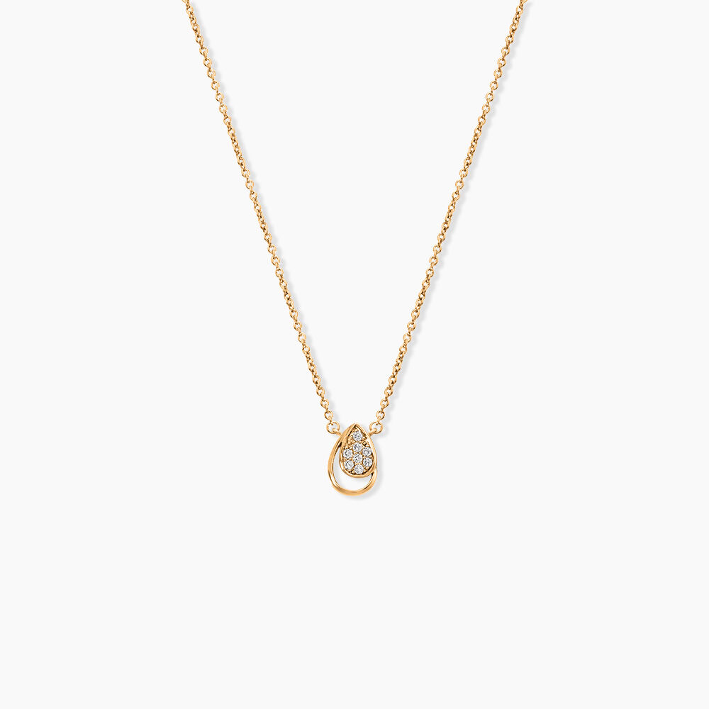 Collier Mahalya Plaqu&eacute; Or Jaune Oxyde De Zirconium - Colliers avec pierres Femme | Marc Orian