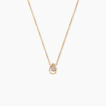Collier Mahalya Plaqu&eacute; Or Jaune Oxyde De Zirconium - Colliers avec pierres Femme | Marc Orian