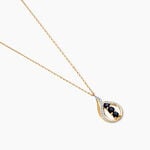 Collier Aurora Or Jaune Saphir Et Diamant - Colliers avec pierres Femme | Marc Orian