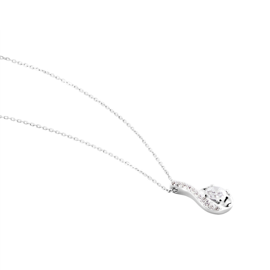 Collier Gwennoal Or Blanc Oxyde - Colliers Femme | Marc Orian