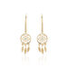 Boucles D'oreilles Pendantes Attrape Reves Plaque Or Pierre - Pendantes Femme | Marc Orian