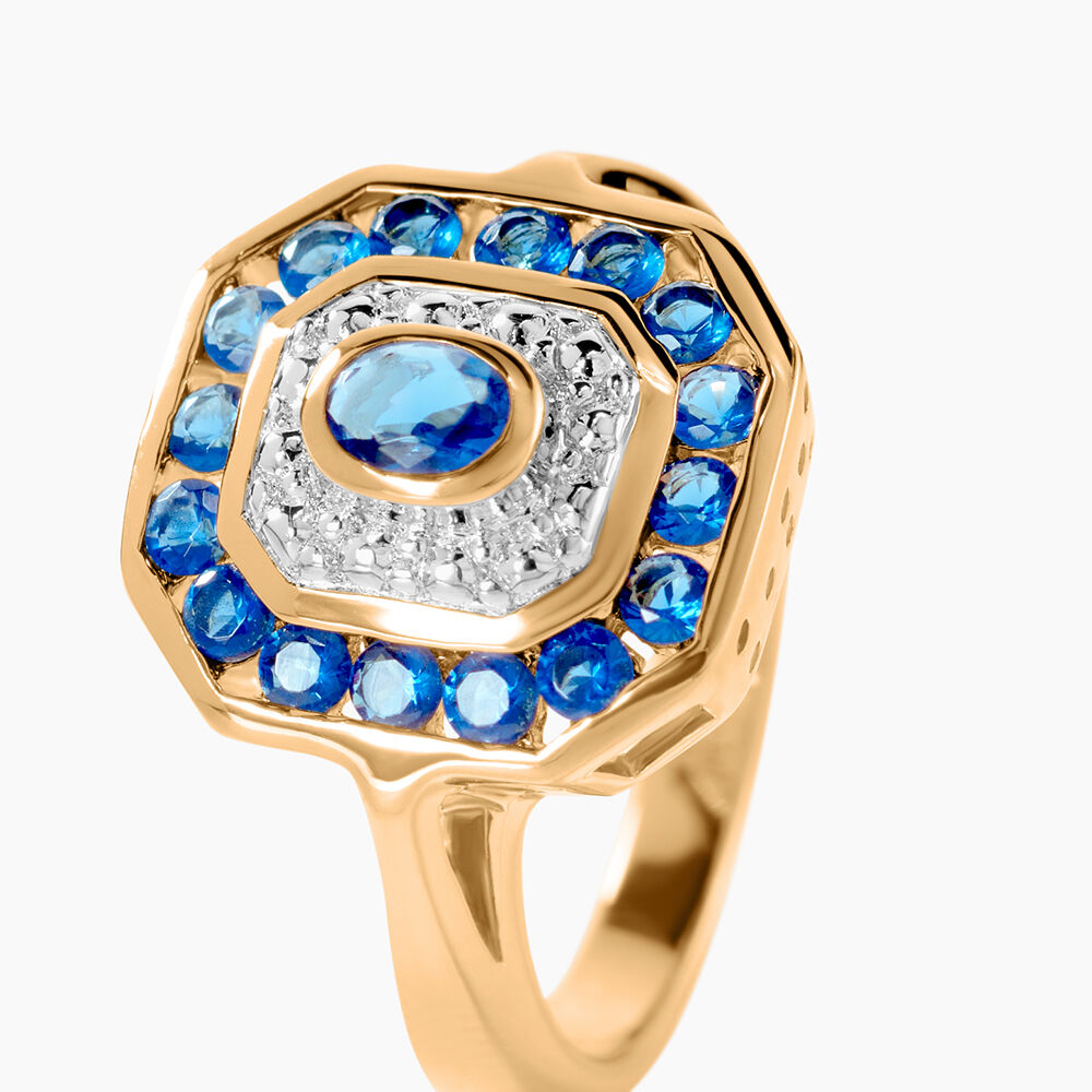 Bague Hans Plaqu&eacute; Or Oxyde Pierre - Bagues avec pierre Femme | Marc Orian