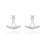 Bijoux D'oreilles Kyoto Or Blanc Oxyde De Zirconium - Piercings d'oreilles Femme | Marc Orian