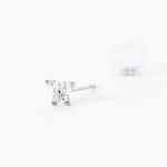 Boucles D'oreilles Puces Jemila Or Blanc Oxyde De Zirconium - Puces Femme | Marc Orian