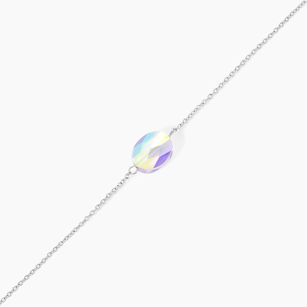 Bracelet Franz Argent Blanc Cristaux De Swarovski - Bracelets fantaisie Femme | Marc Orian