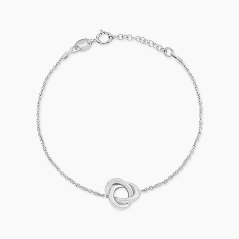 Bracelet Kaelya Argent Blanc - Bracelets chaînes Femme | Marc Orian
