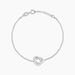 Bracelet Kaelya Argent Blanc - Bracelets chaînes Femme | Marc Orian