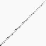 Bracelet Cathel Argent Blanc - Bracelets Anneaux Entrelaces Femme | Marc Orian