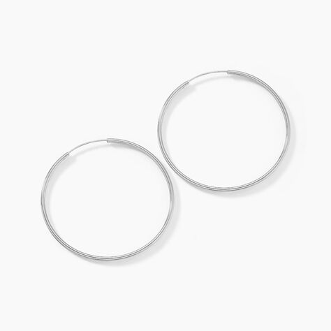 Cr&eacute;oles Argent Blanc Olympia - Cr&eacute;oles Femme | Marc Orian