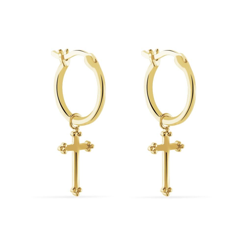 Creoles Plaqu&eacute; Or Neela - Boucles d'oreilles pampille Femme | Marc Orian