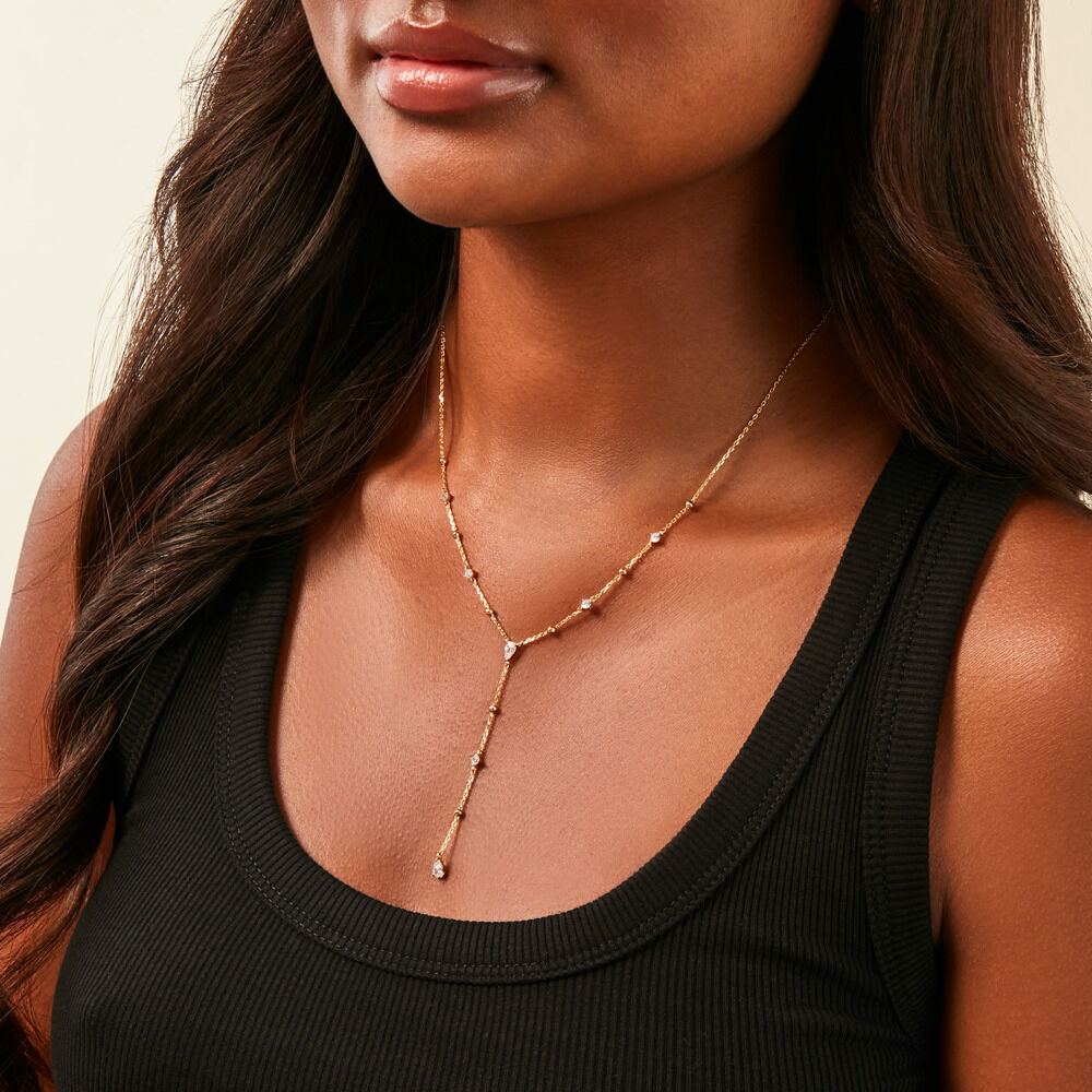 Collier Sya Plaqué Or Jaune Oxyde De Zirconium - Colliers avec pierres Femme | Marc Orian