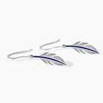 Boucles D'oreilles Pendantes Argent Blanc Stieg - Pendantes Femme | Marc Orian