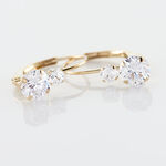 Boucles D'oreilles Pendantes Gulbeyaz Or Jaune Oxyde De Zirconium - Pendantes Femme | Marc Orian