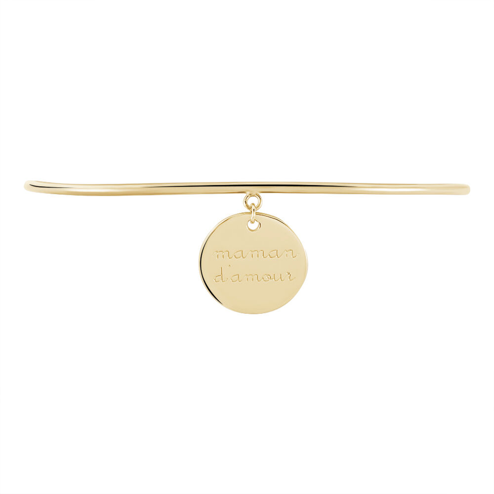 Bracelet Jonc Abelinda Plaque Or Jaune - Bracelets joncs Femme | Marc Orian