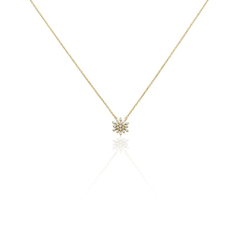 Collier Plaqu&eacute; Or Lisha Oxyde De Zirconium - Colliers avec pierres Femme | Marc Orian