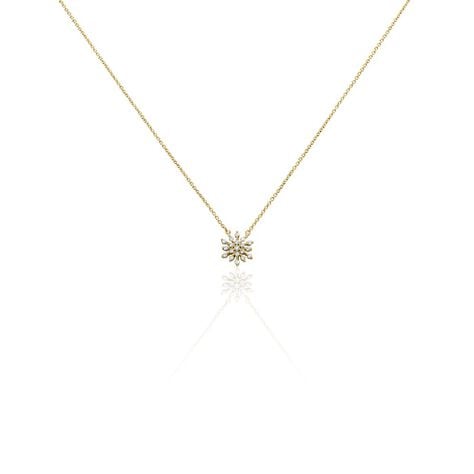 Collier Plaqu&eacute; Or Lisha Oxyde De Zirconium - Colliers avec pierres Femme | Marc Orian