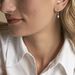 Boucles D'oreilles Pendantes Unice Or Blanc Diamant - Pendantes Femme | Marc Orian