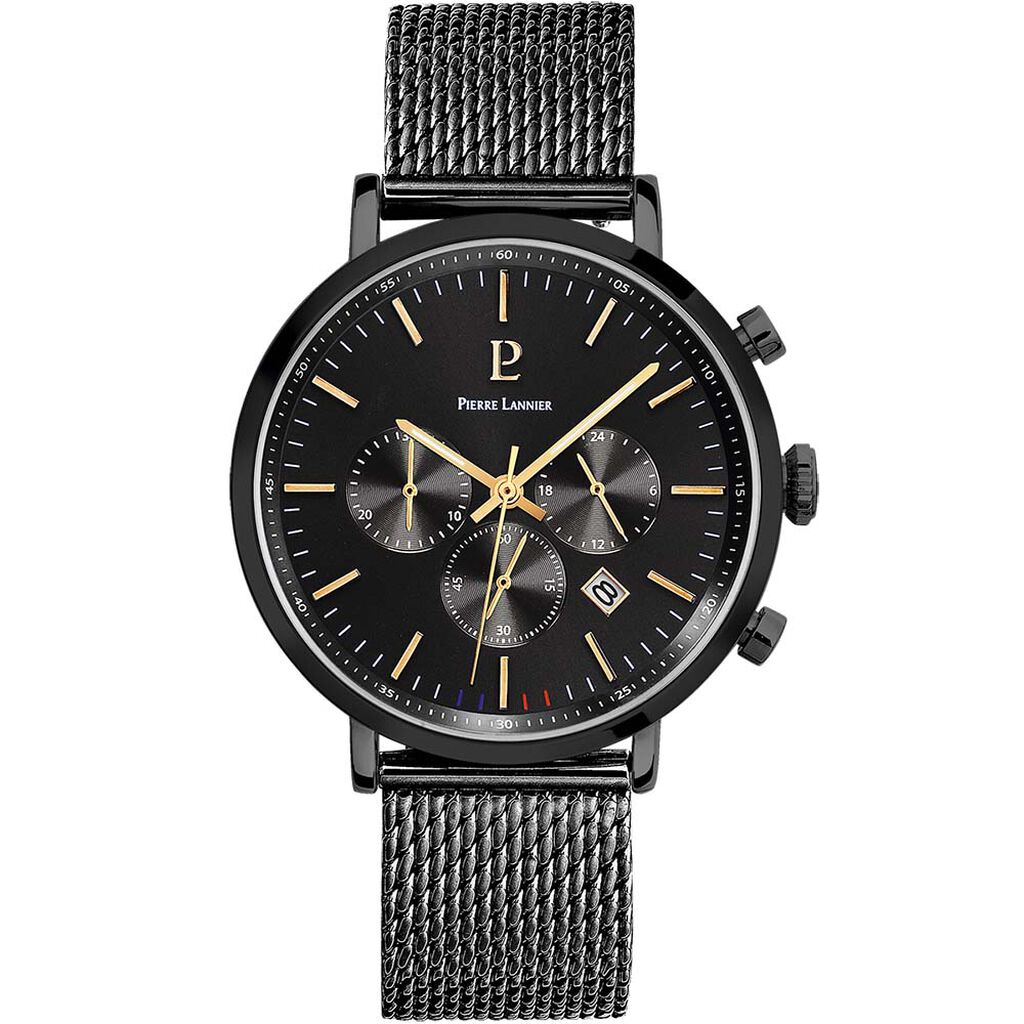 Montre Pierre Lannier Baron Noir - Montres &eacute;tanches Homme | Marc Orian