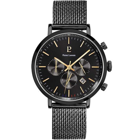 Montre Pierre Lannier Baron Noir - Montres &eacute;tanches Homme | Marc Orian
