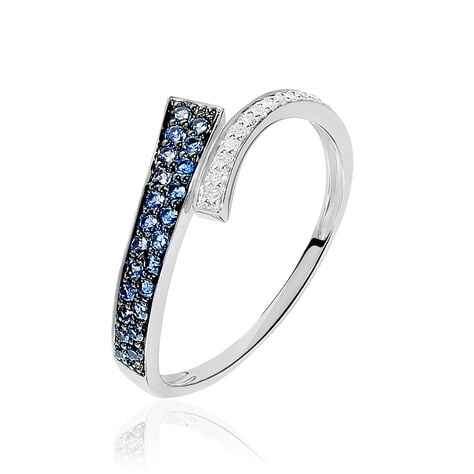 Bague Amelie Or Blanc Saphir Et Diamant - Bagues vintage Femme | Marc Orian