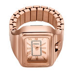 Montre Bague Fossil Raquel Watch Ring Ros&eacute; - Montres &eacute;tanches Femme | Marc Orian