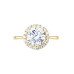 Bague Solitaire Plaqu&eacute; Or Jaune Melva Oxyde De Zirconium - Bijoux fantaisie Femme | Marc Orian