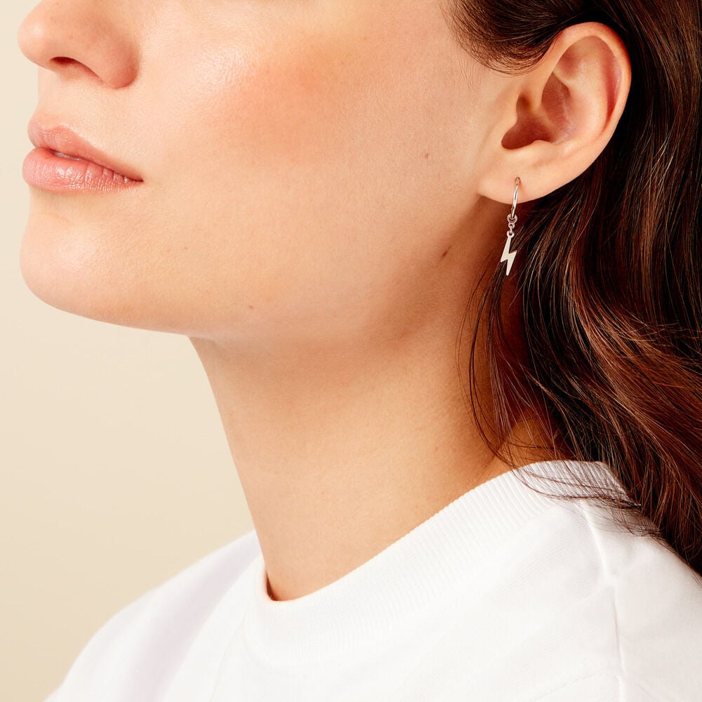 Créoles Diakha Argent Blanc - Créoles Femme | Marc Orian