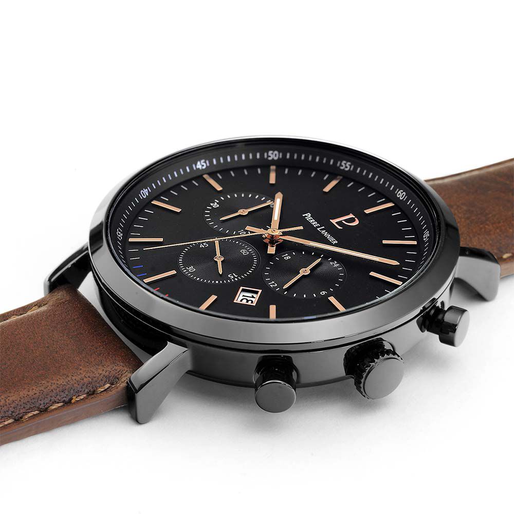 Montre Pierre Lannier Baron Noir - Montres étanches Homme | Marc Orian