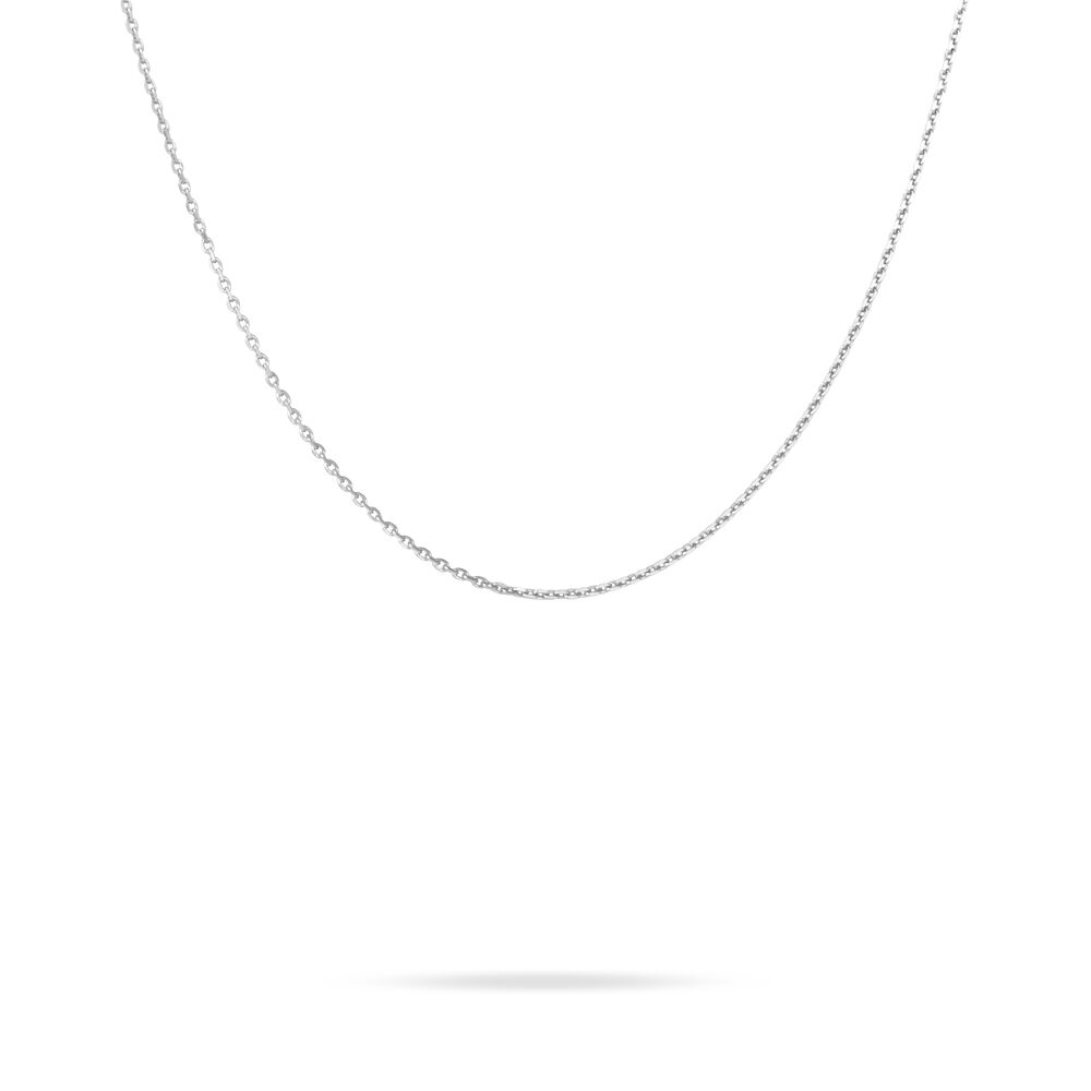 Cha&icirc;ne Imad Maille Gourmette Or Blanc - Chaines Femme | Marc Orian