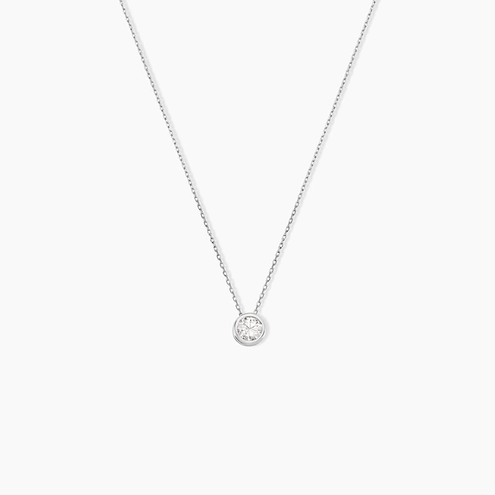 Collier Columbine Or Blanc Oxyde De Zirconium Blanc - Colliers avec pierres Femme | Marc Orian